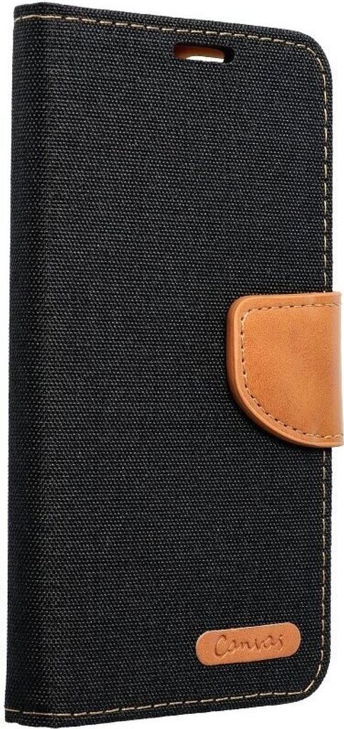 Elegante Handy Hülle CANVAS Buchholster kompatibel mit Samsung Galaxy S24 Ultra Schwarz