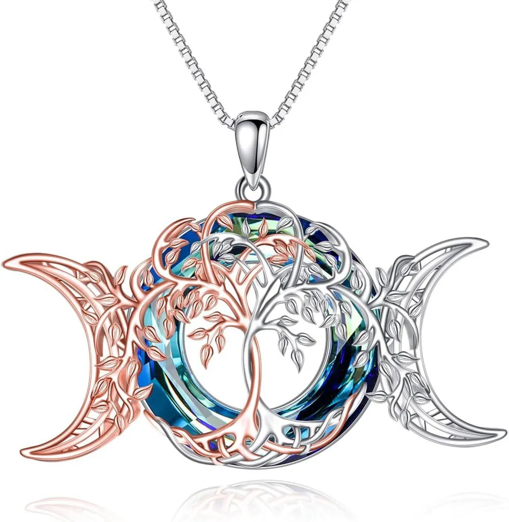 Pendentif Arbre de Vie en Argent Massif et Collier Femme Mailles Fines