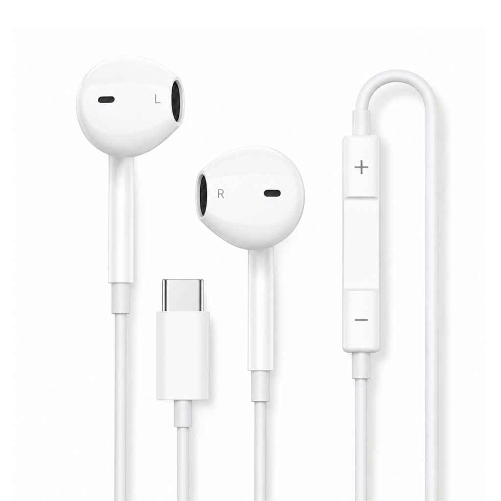 USB-C In-Ear Kopfhörer mit Mikrofon – Kabelgebundene Produktbild 