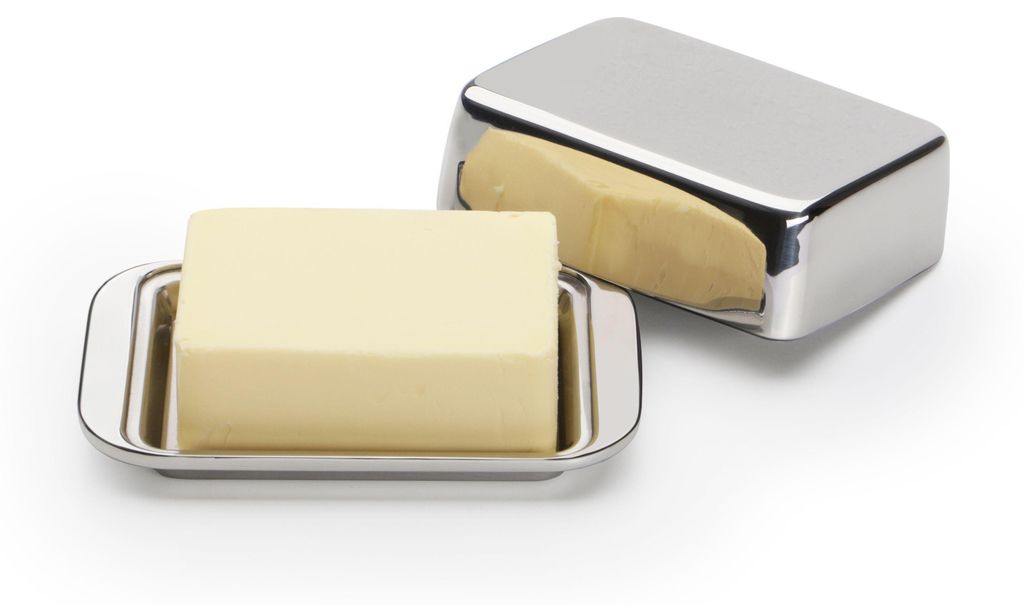 Weis Butterdose aus Edelstahl, doppelwandig Produktbild 