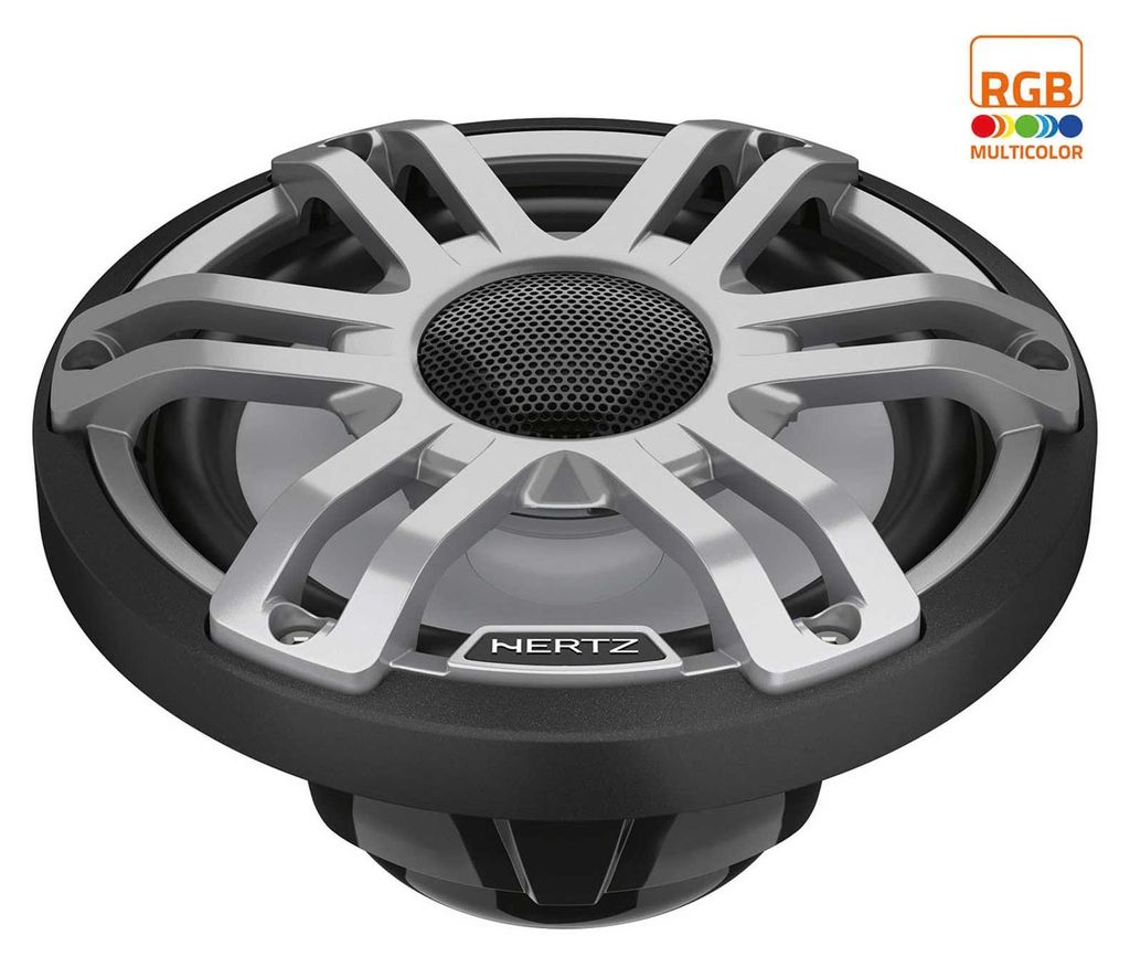 Hertz Marine HMX 6.5 S-LD-G 2-Wege Koax Lautsprecher 16,5 cm, schwarz