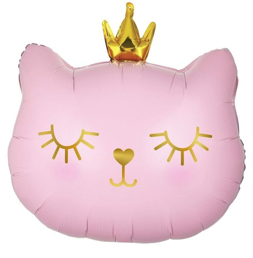 GoDan Folienballon mit Motiv Katze mit Krone, Produktbild 