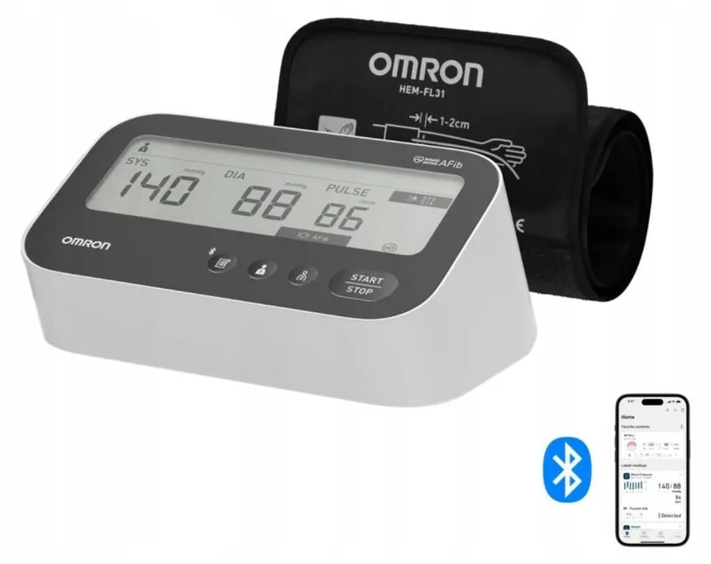 Tensiomètre Bras Electronique Omron M4 Connect AFib Bluetooth Médical - 4
