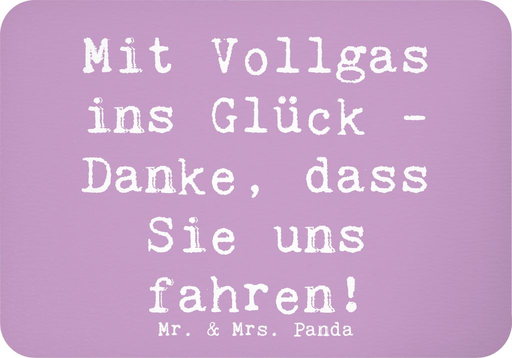 Mr. & Mrs. Panda magnet Spruch Chauffeur Glück - Lavendeltraum - Geschenk, Danke sagen, holzmagnet, zettelhalter, Geschenkidee, Schulbusfahrer, ha...
