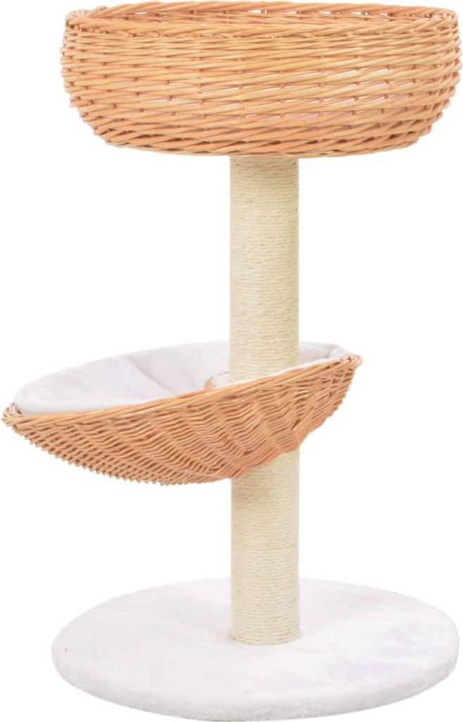 vidaXL Katzen-Kratzbaum Sisal Natürliches Weidenholz
