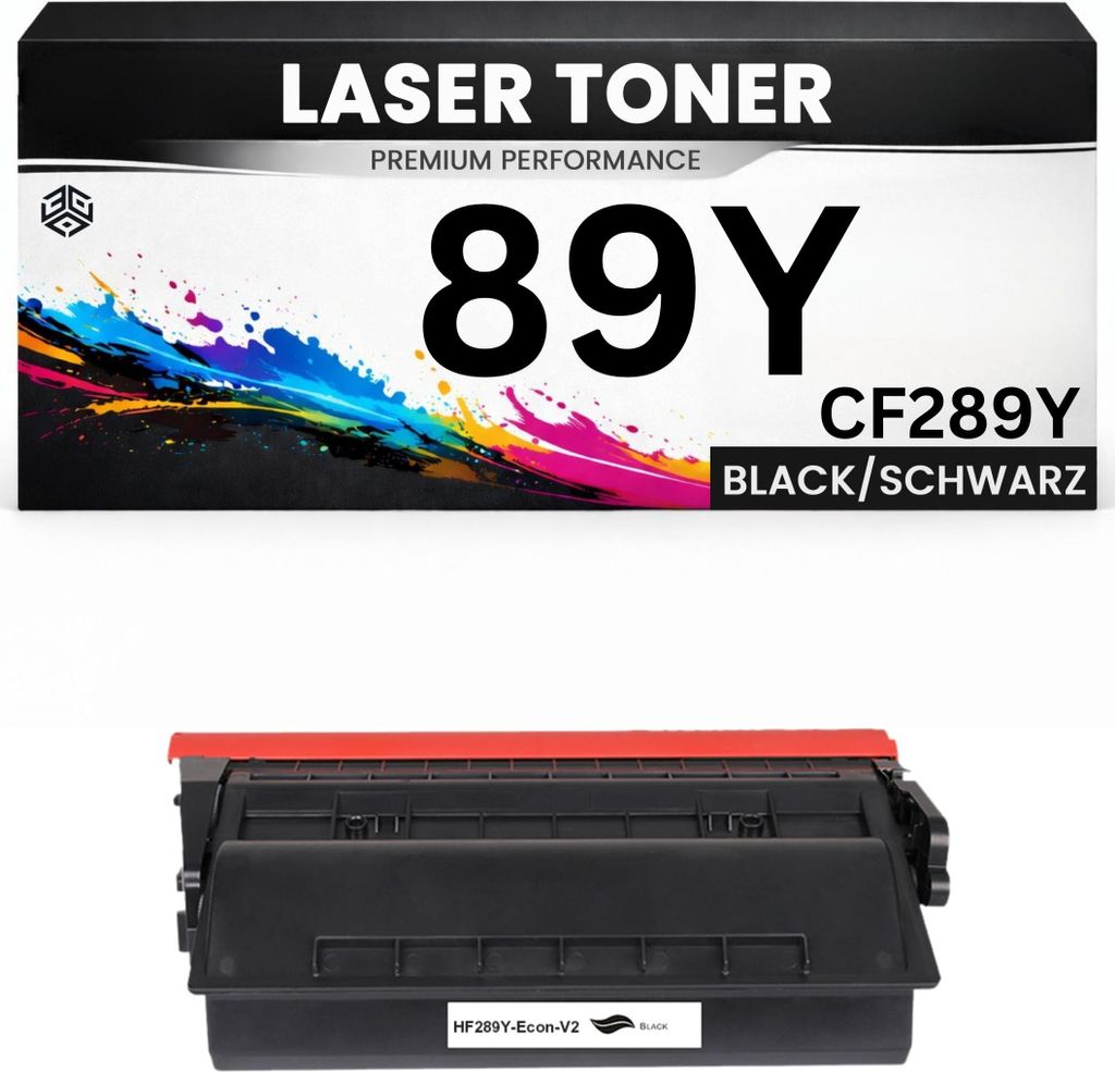 2 x XXL Toner 89Y für HP kompatibel Schwarz CF289Y Premium Alternative LaserJet Enterprise Flow MFP M528/507dn/507/528dn M507dn