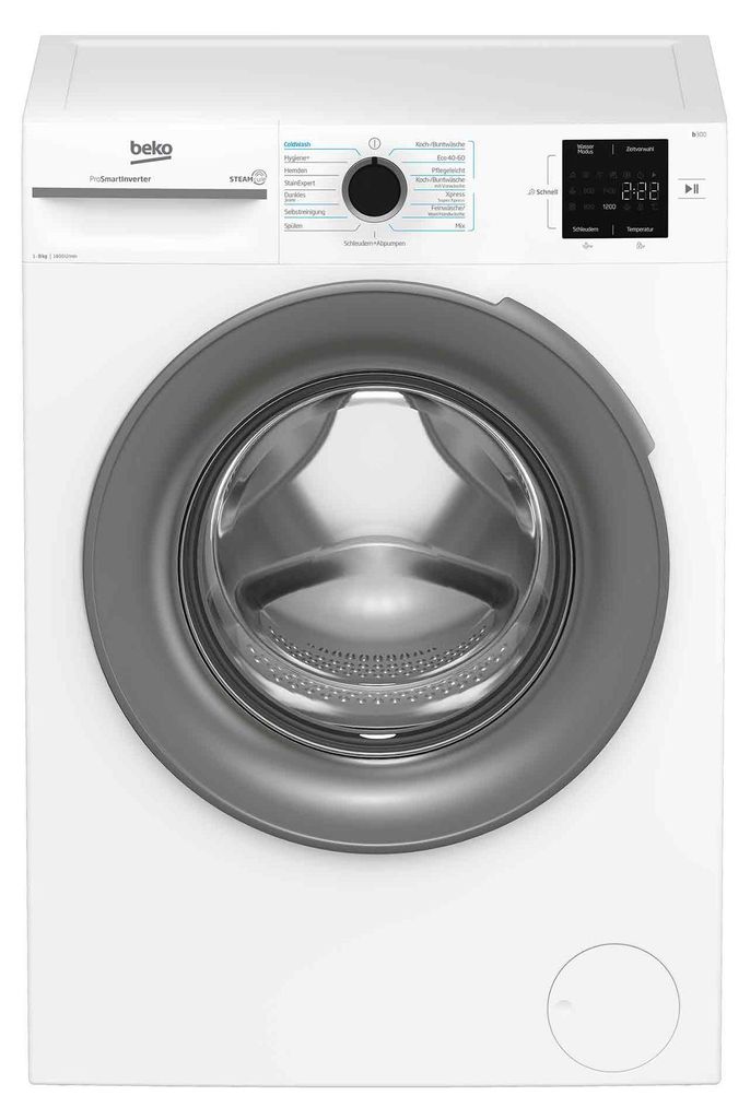 Pralka Beko BM3WFU4841W1, 8 kg, program Hygiene+, kolor Zdjęcie produktu 
