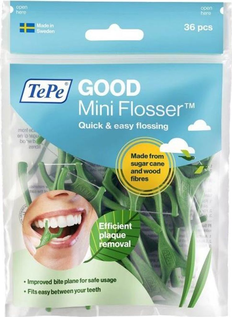 GOOD Mini Flosser Zahnstocher mit TePe-Gewinde, 36 Stk.
