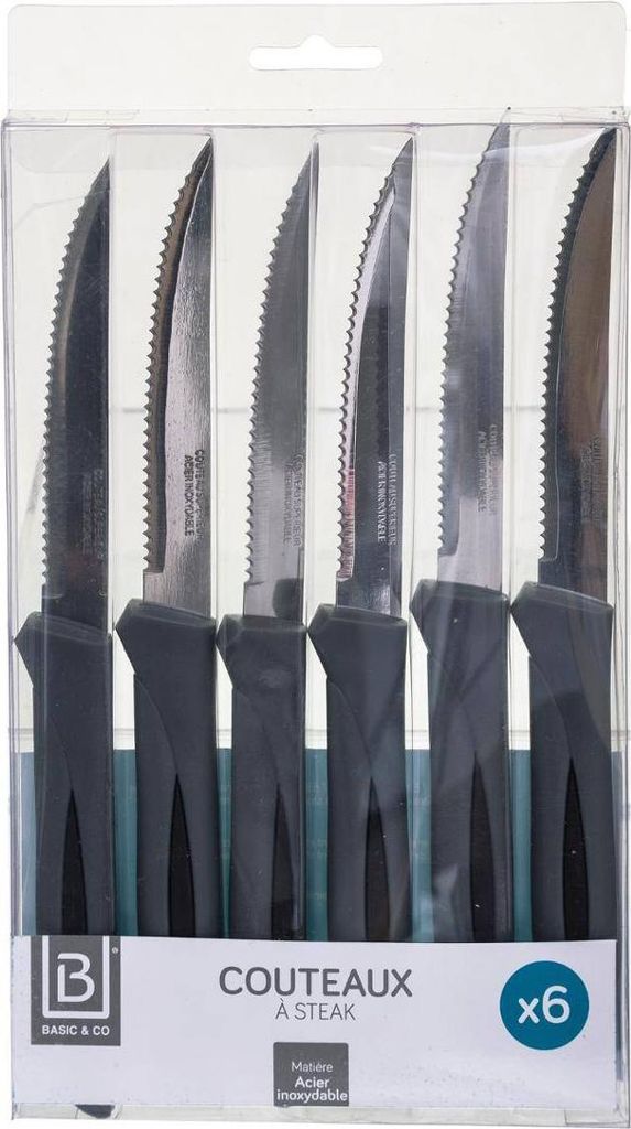 6er-set steakmesser aus edelstahl - SG Secret de Gourmet