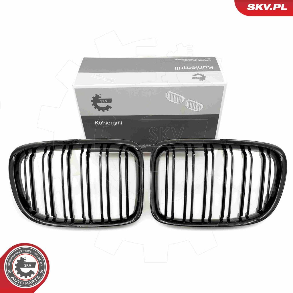 ESEN SKV 66SKV233 Kühlergrill Frontgrill für BMW X1 (E84) Schwarz Glänzend
