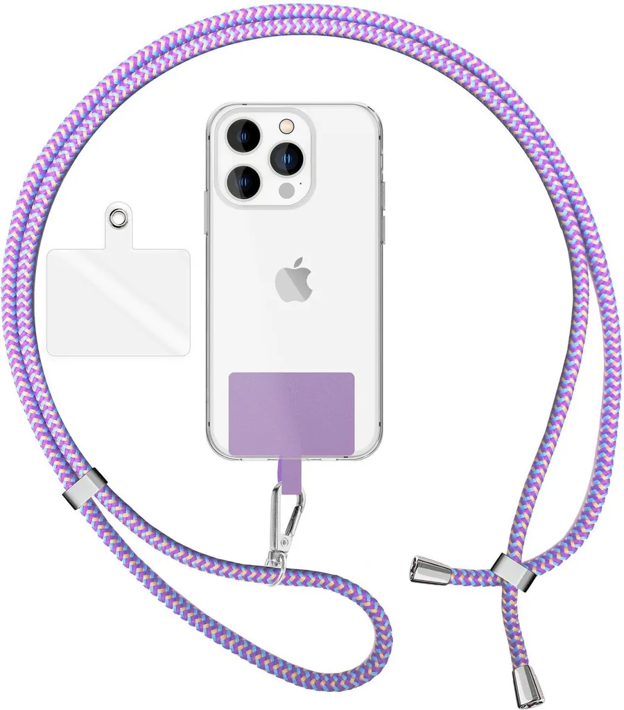 Catena Cellulare NALIA Viola 160cm: Accessorio Crossbody Universale Top