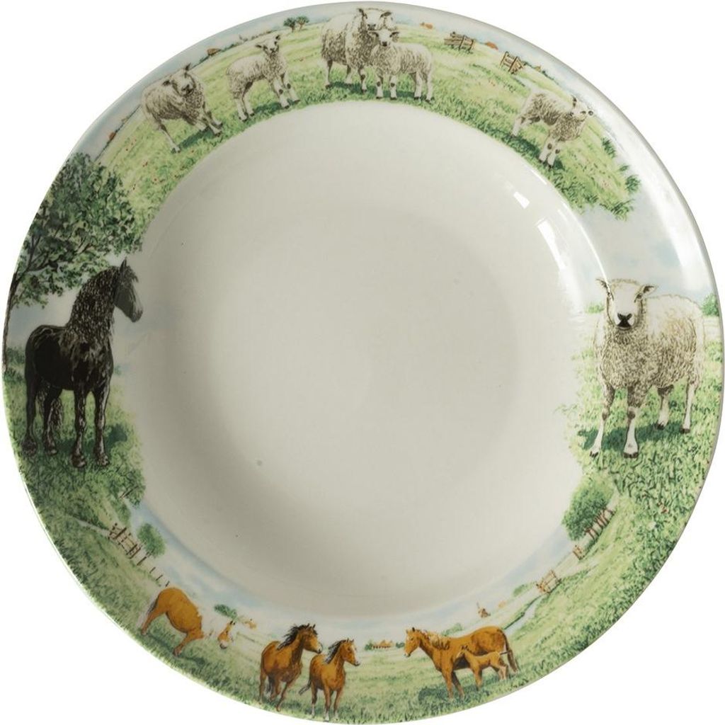 Wiebe's Farm Tiefer Teller Pferd Schaf 6St