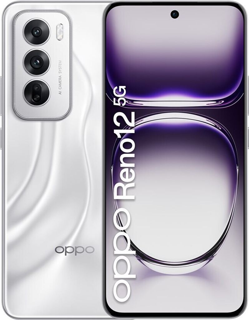 Oppo Reno 12 12+256GB 6.7" 5G Astro Silver DS ITA Oppo Zdjęcie produktu 