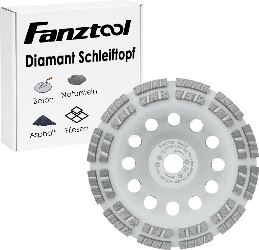 Diamantschleiftopf Diamantschleiftopf 180 mm