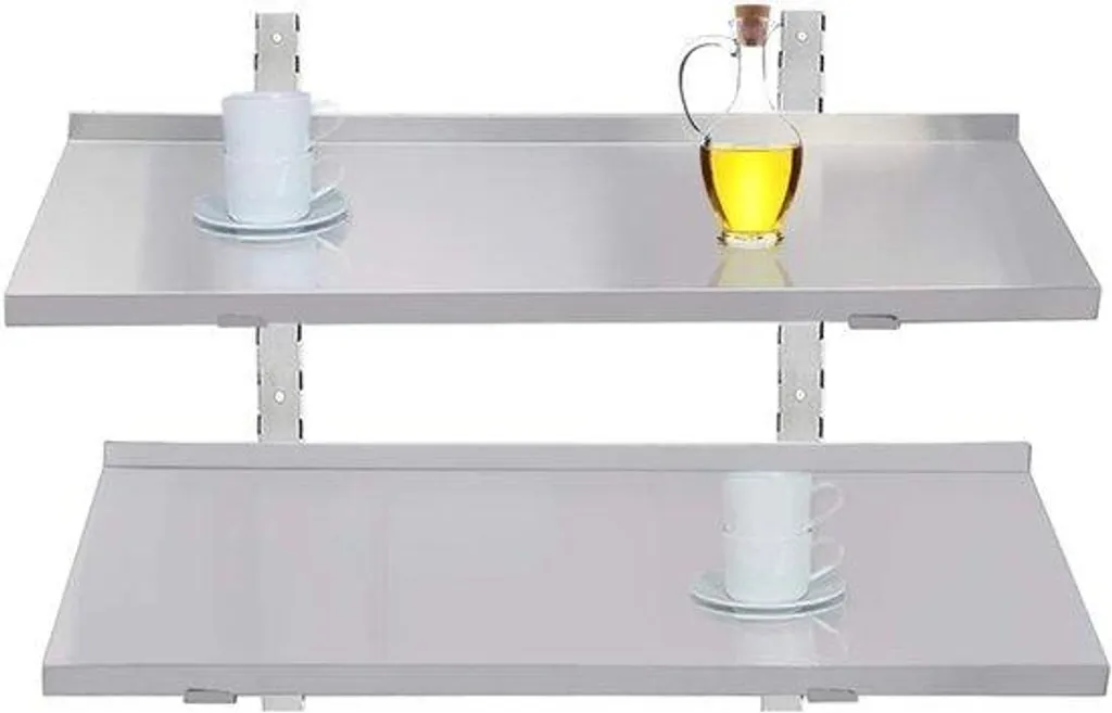 Étagère murale TAIMIKO en acier inoxydable 800 x 300 mm pour cuisine