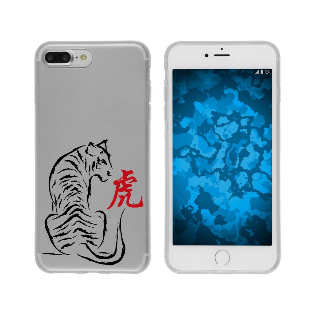 PhoneNatic Case kompatibel mit Apple iPhone 7 Plus / 8 Plus Silikon-Hülle Tierkreis Chinesisch M3