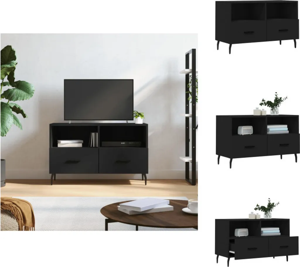 Recensione Mobile TV vidaXL Nero Legno 80x36x50 cm: Spazio e Solidità