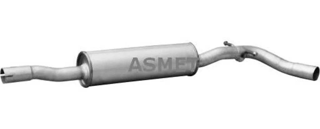 Silencieux intermédiaire d'échappement pour Roomster, modèle ASMET 21036