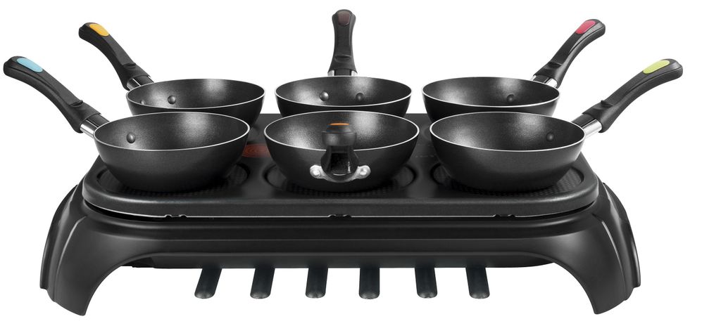 Tefal WokParty Duo PY5828, Černá, Nerezová ocel, Plast, Obrázek produktu 