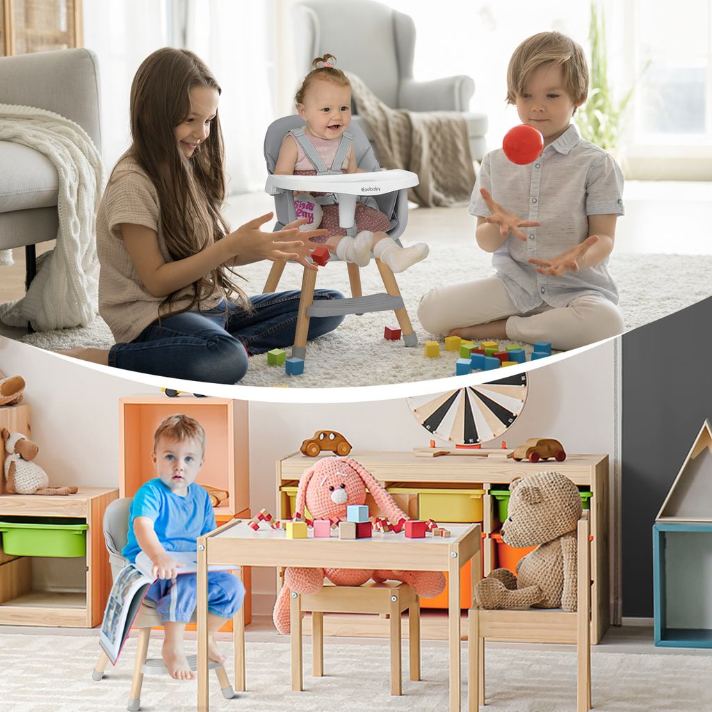 Ezebaby Hochstuhl Baby Sitzerhöhung Kinderstuhl 6-in-1 Produktbild 7