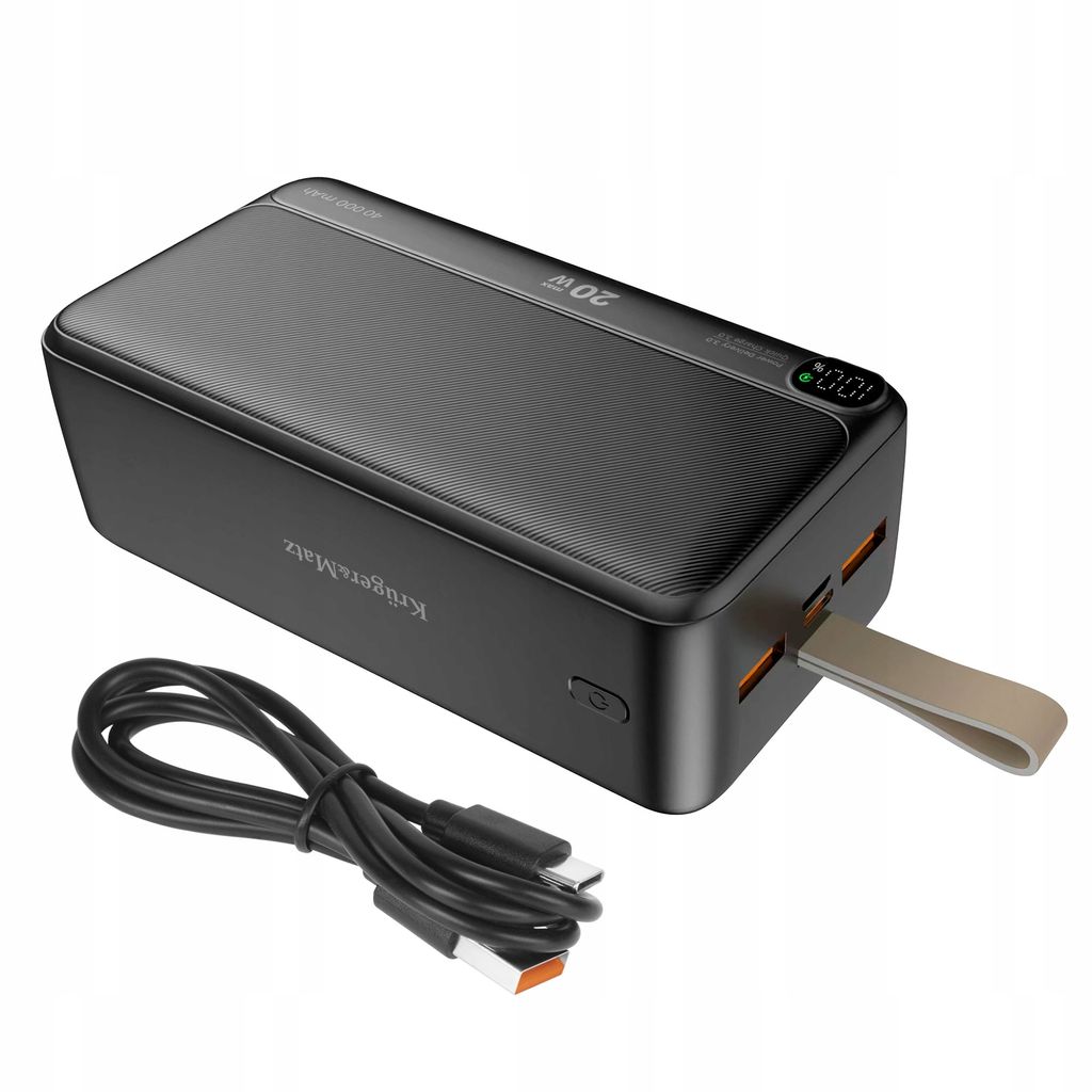 Kruger&Matz Powerbank 40000Mah Qc3.0 Pd Usb-C Micro Usb Schnellladung