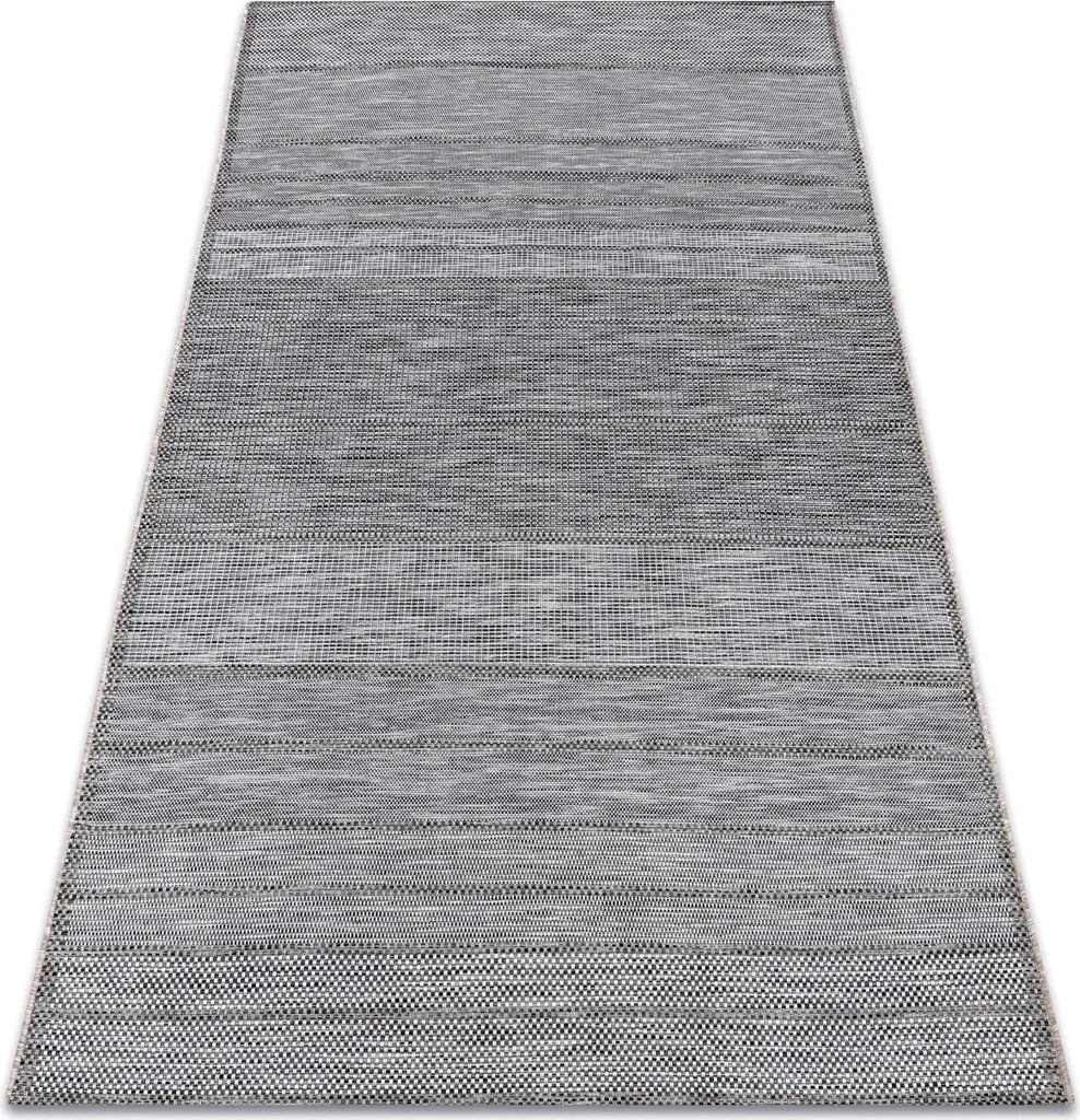 Tapis en Corde Sizal Loft 21108 Gris et Ivoire en 120x170 cm de Qualité