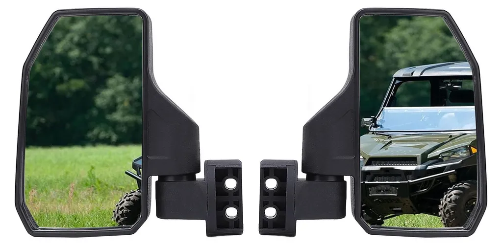 Rétroviseur UTV Pliable et Robuste avec Miroir Grand Angle Noir