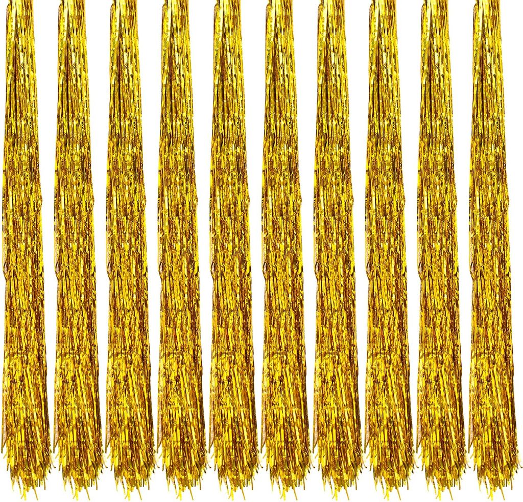 Oblique Unique 10x Lametta Weihnachten Fasching Karneval Produktbild 
