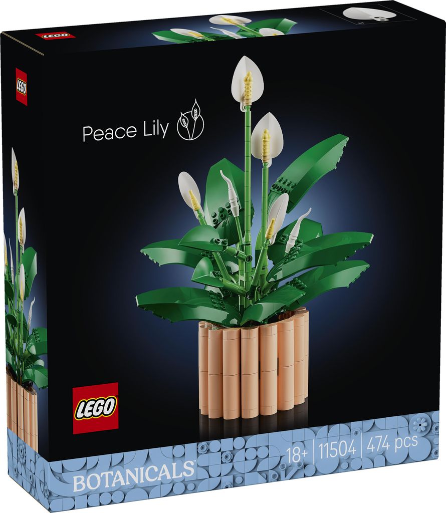 LEGO Botanicals Vredeslelie - Kunstbloemen set met Productafbeelding 