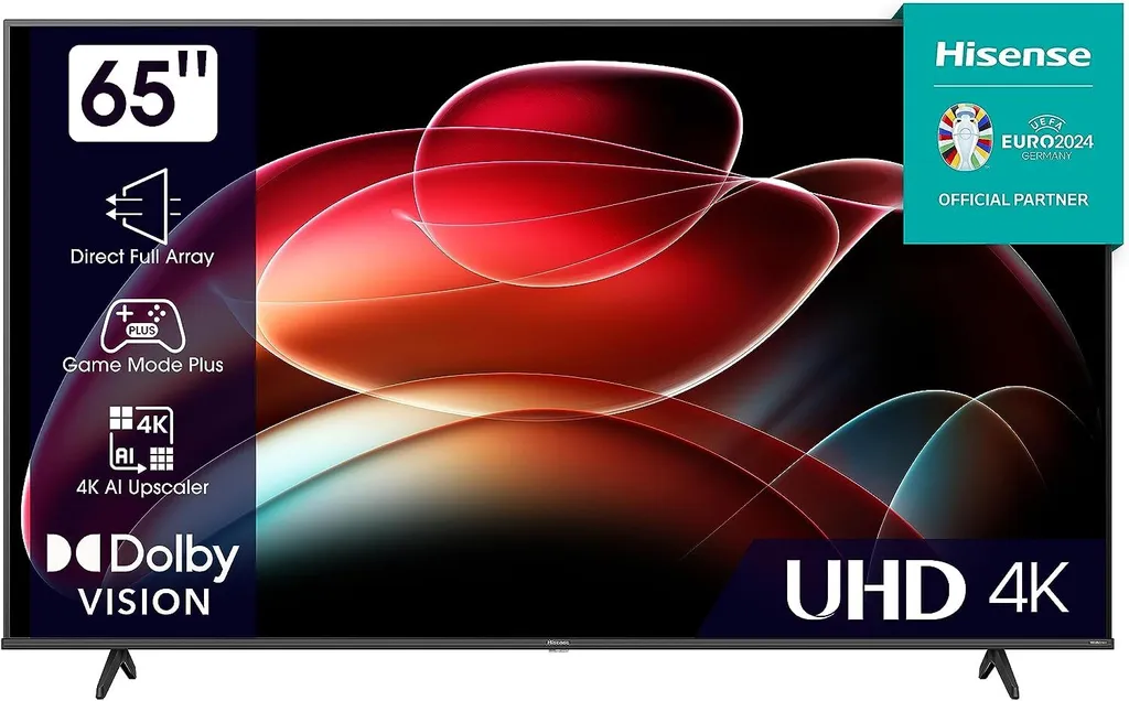 Hisense 65E6KT 164cm (65 Zoll) Fernseher 4K UHD Smart-TV