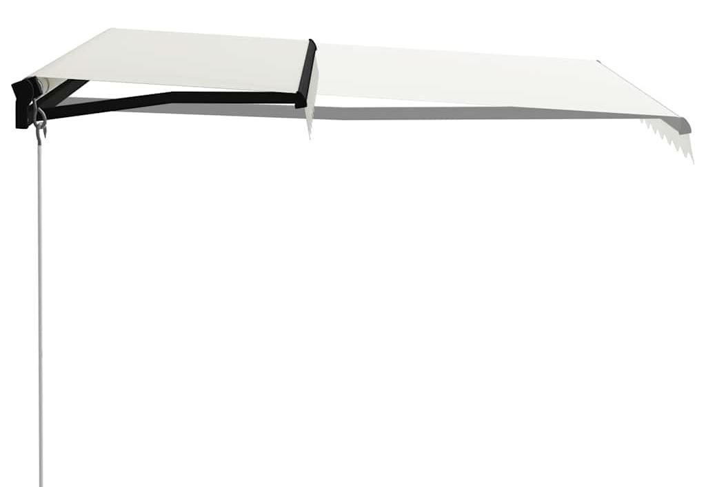 vidaXL Einziehbare Markise Handbetrieben 300 x 250 cm Creme