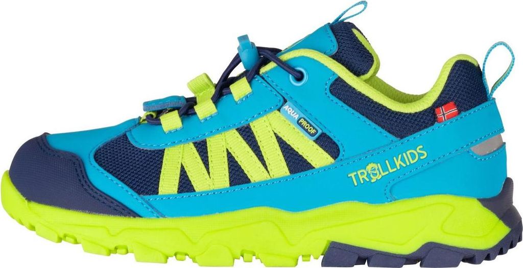 Trollkids Kinder Tronfjell Hiker Low Wanderhalbschuh pool blue/dark indigo 37