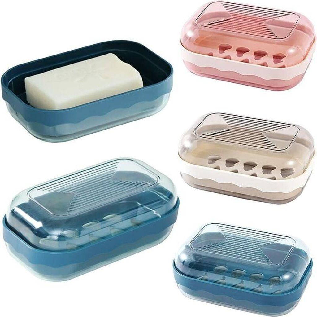 Seifenbox aus Kunststoff, 3er-Set tragbare Produktbild 