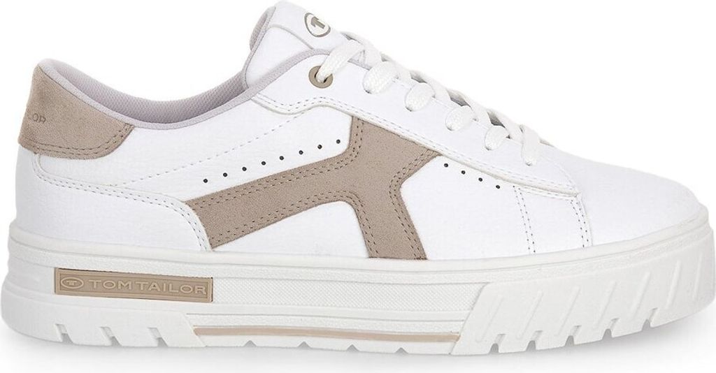 Tom Tailor Damenschuhe Schnürschuhe Sportive Schnürer Weiß Freizeit, Schuhgröße:39 EU