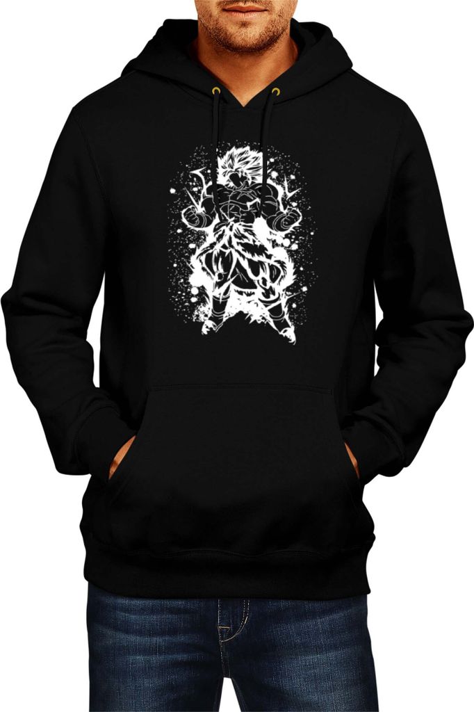 Herren Kapuzenpullover Dragon Anime Manga Ball Z Goku 05, Man M / Schwarz