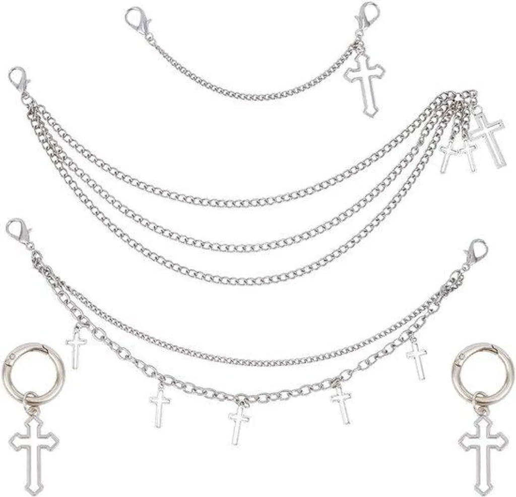 Pendentif avec chaîne en argent pour sac et porte-clés élégant