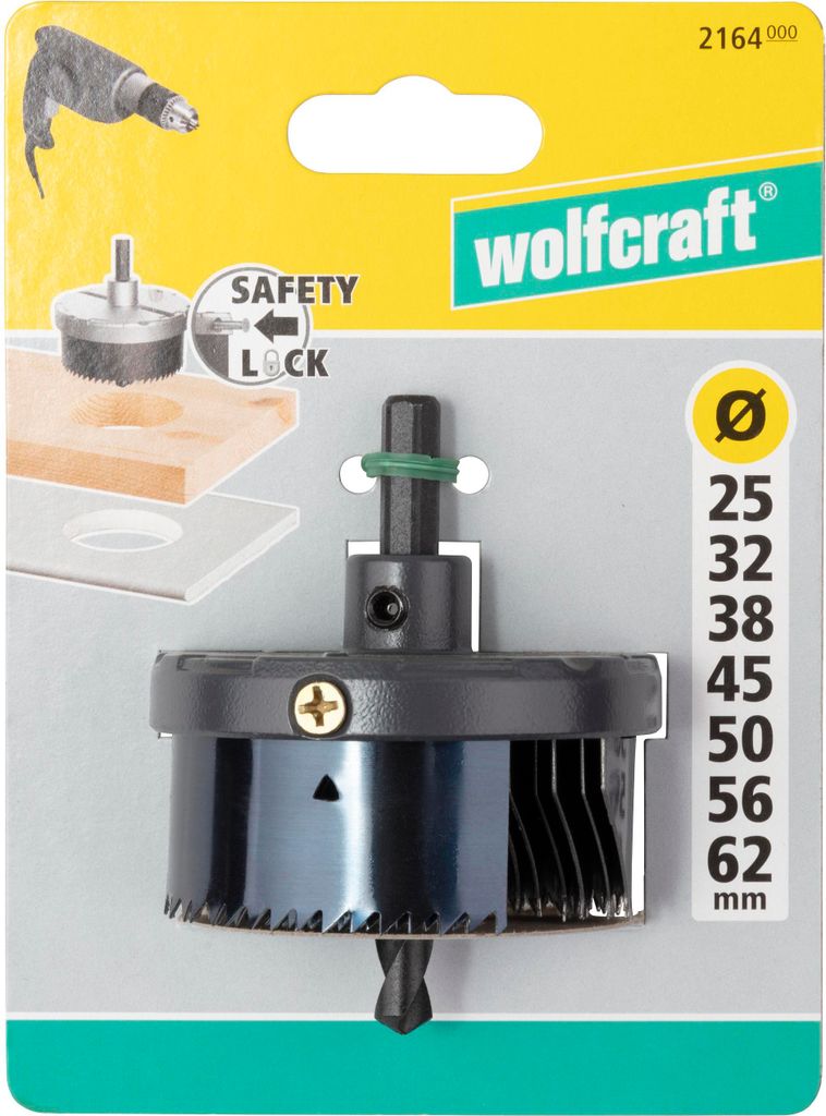 wolfcraft GmbH 2164000, Set, Bohrer, Gipskarton, Panel, Produktbild 