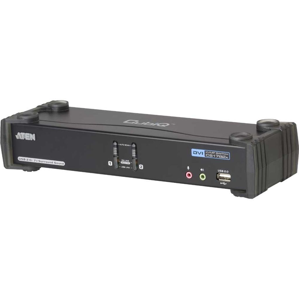 ATEN CubiQ CS1782A - KVM-/Audio-Switch - 2 x