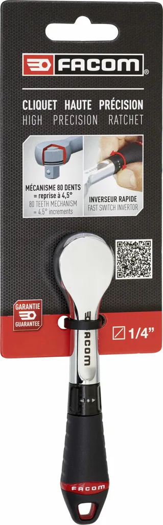 Cliquet Facom 1/4Z pour mécanique auto et maintenance industrielle