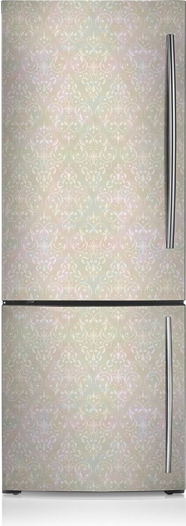 Kühlschrankmagne Kühlschrank Aufkleber Magnetfolie Dekoration 70x190 cm - Weinlese-goldenes Muster