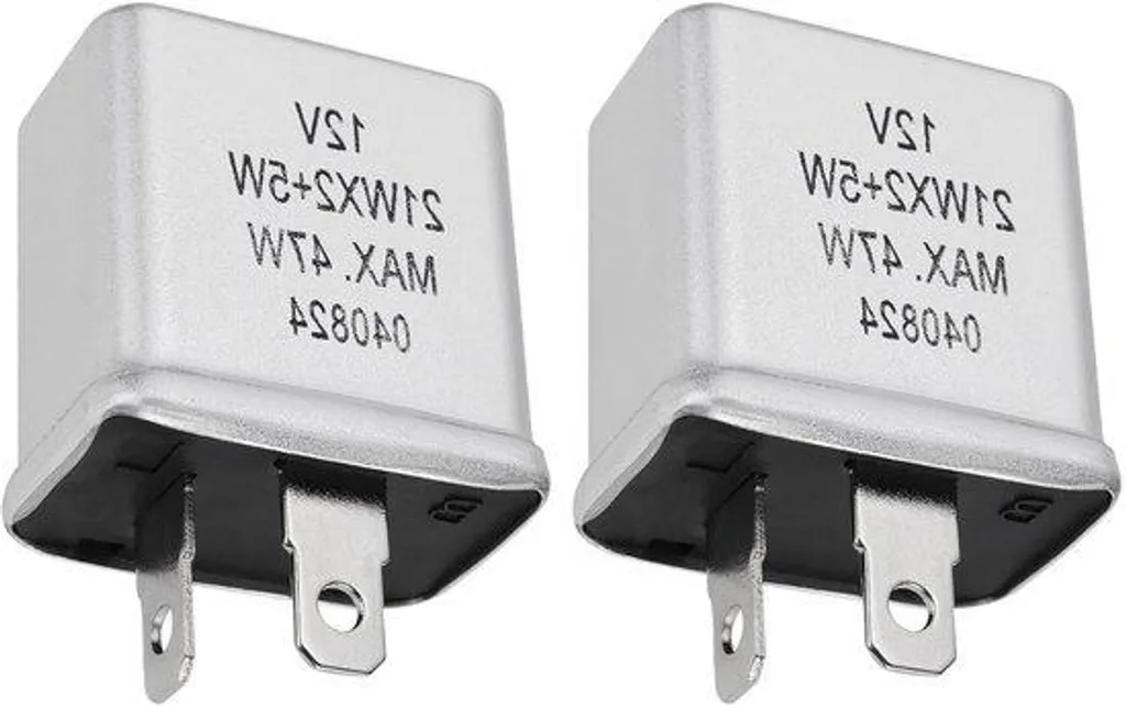 Relais de rechange 2 broches 21WX2+5W pour réparer un clignotant