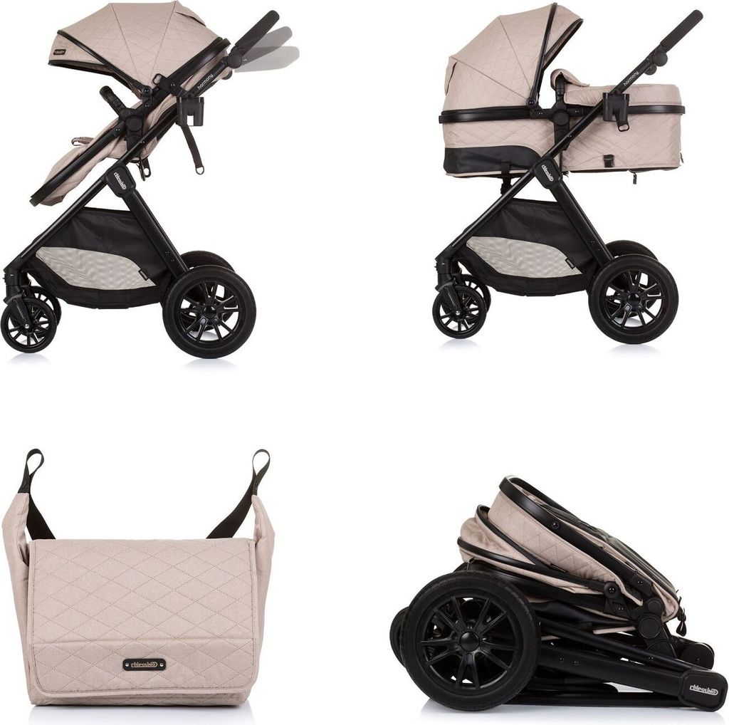 Chipolino Harmony Zusammenklappbarer 3-in-1-Kinderwagen mit Produktbild 4