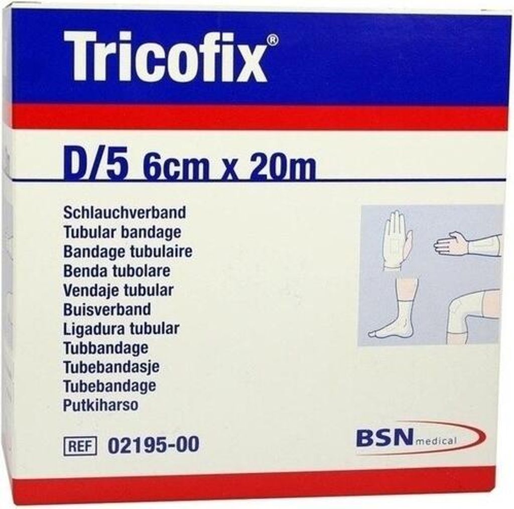 Tricofix rúrkový obväz veľkosti D 6 cm x 20 m 1 ks Obrázok produktu 