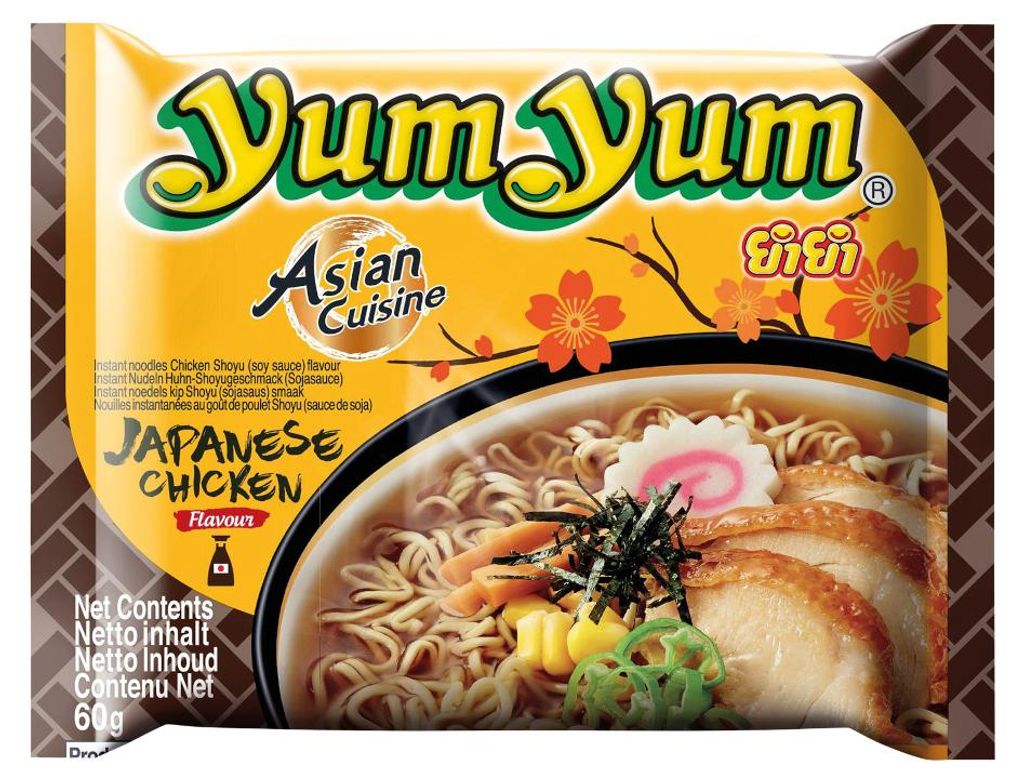 YumYum Instant Asian Noodle Soup Bag o smaku japońskiego Zdjęcie produktu 