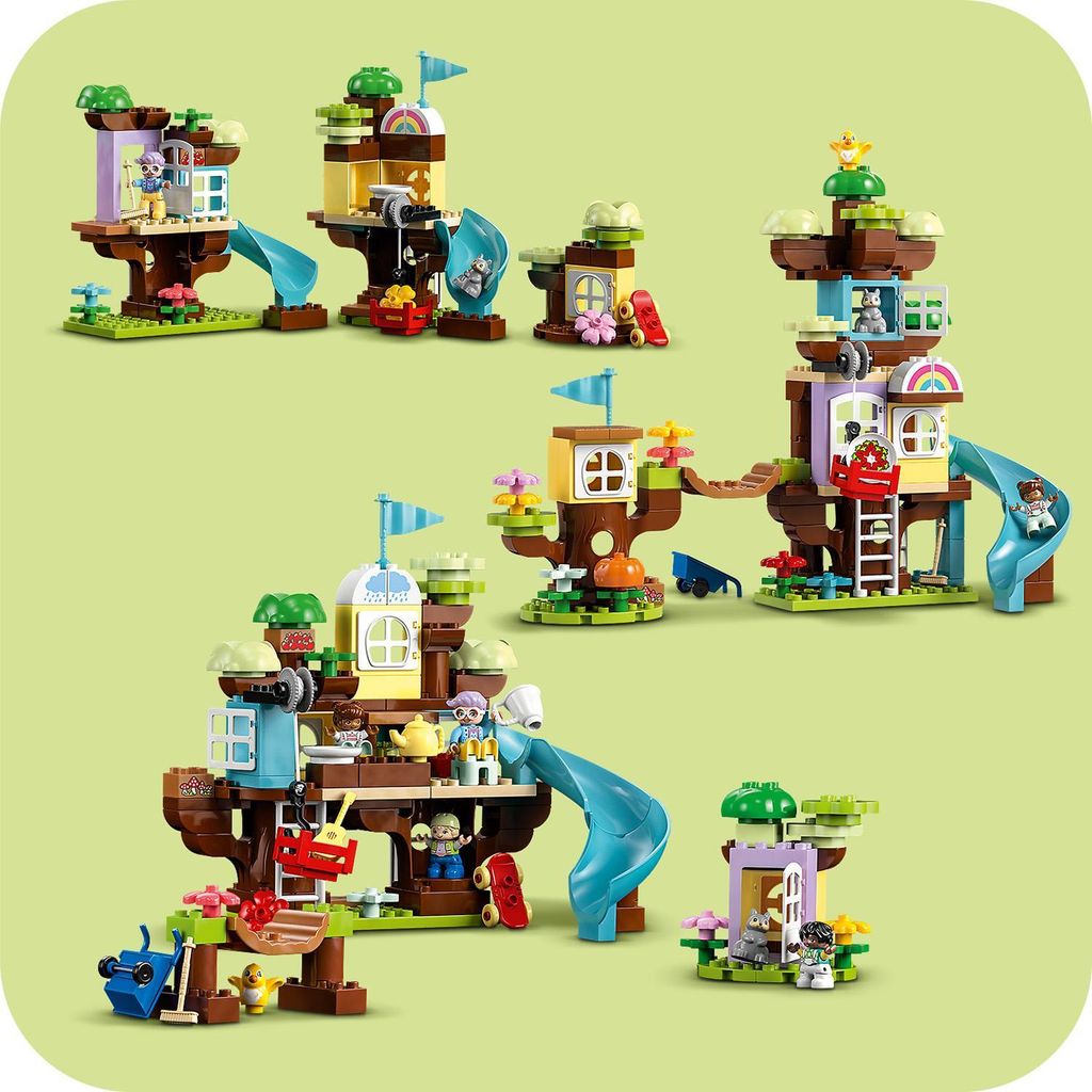 LEGO DUPLO Domek na drzewie 3 w 1, Zabawki Edukacyjne dla Zdjęcie produktu 
