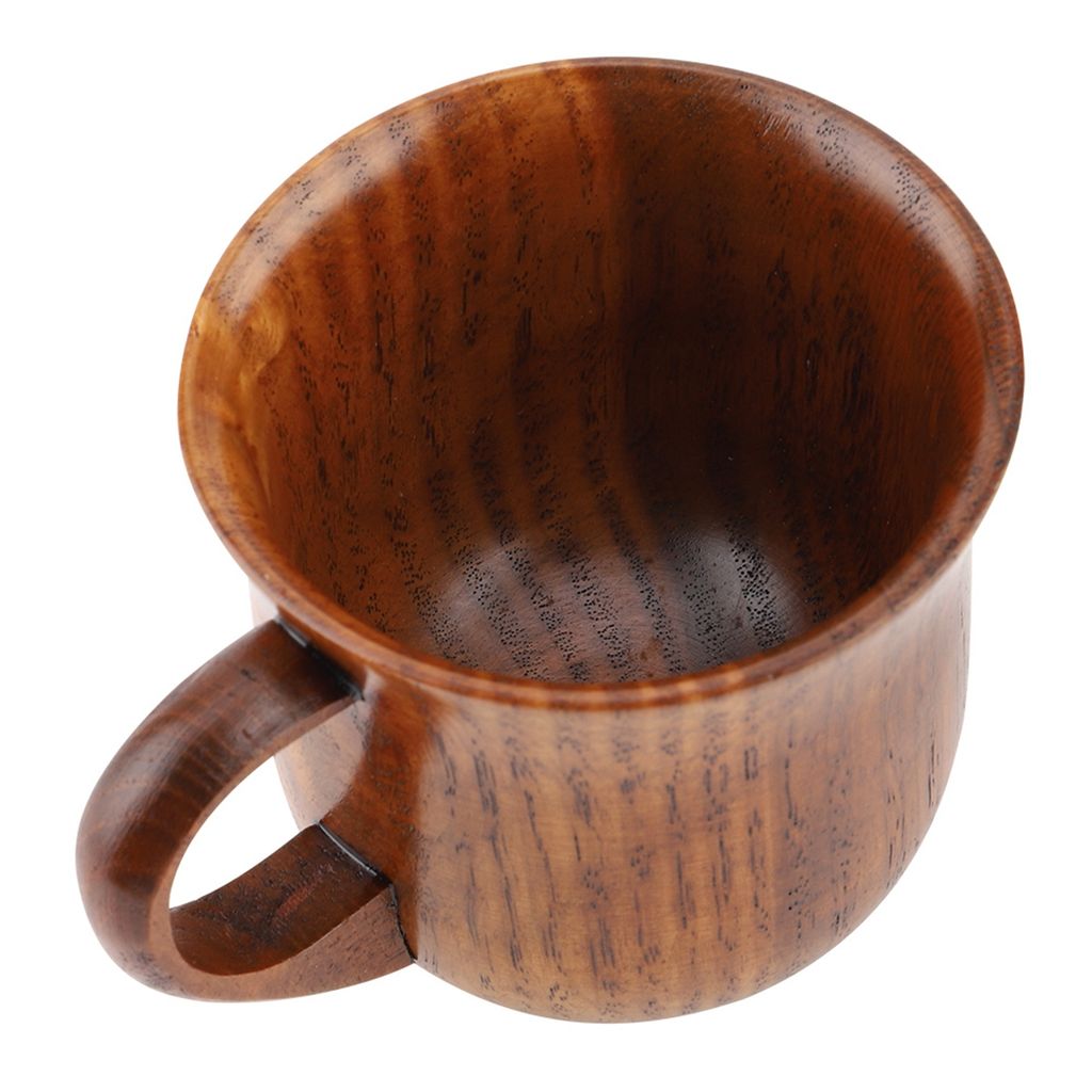 Tazza da caffè in legno di teak Tazza da tè in legno naturale Liscio Caffeine Addict Regala Bevi la natura con il nostro set da caffè in legno fatto a mano