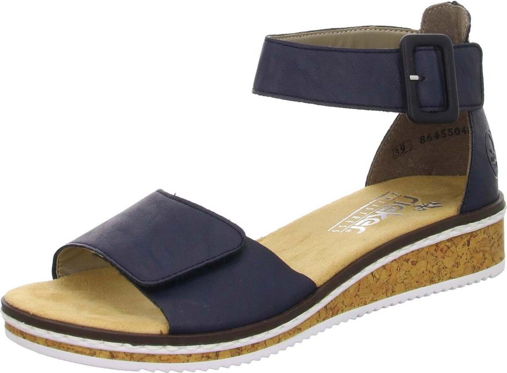 Rieker Damen Sandalen geschlossene Ferse Klettverschluss Produktbild 9