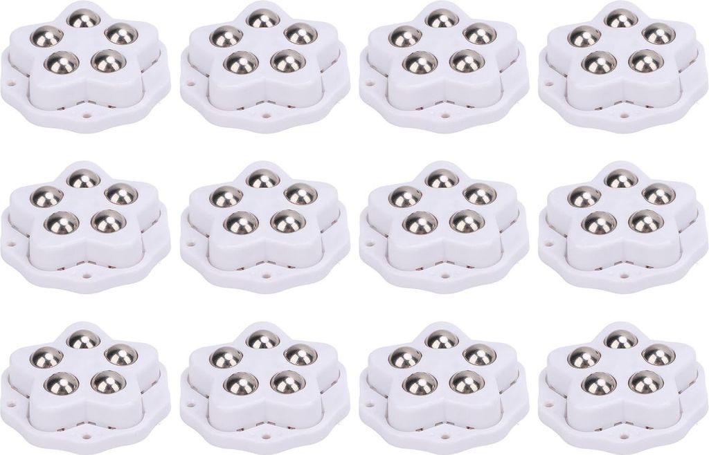 12pcs Selbstkleber Caster -R?der mit Bremsbelag 360 -Grad Rotation Hochleistungsm?bel Rollen fr Ger?te Bcherregal Nachttisch Pflanzer wei?