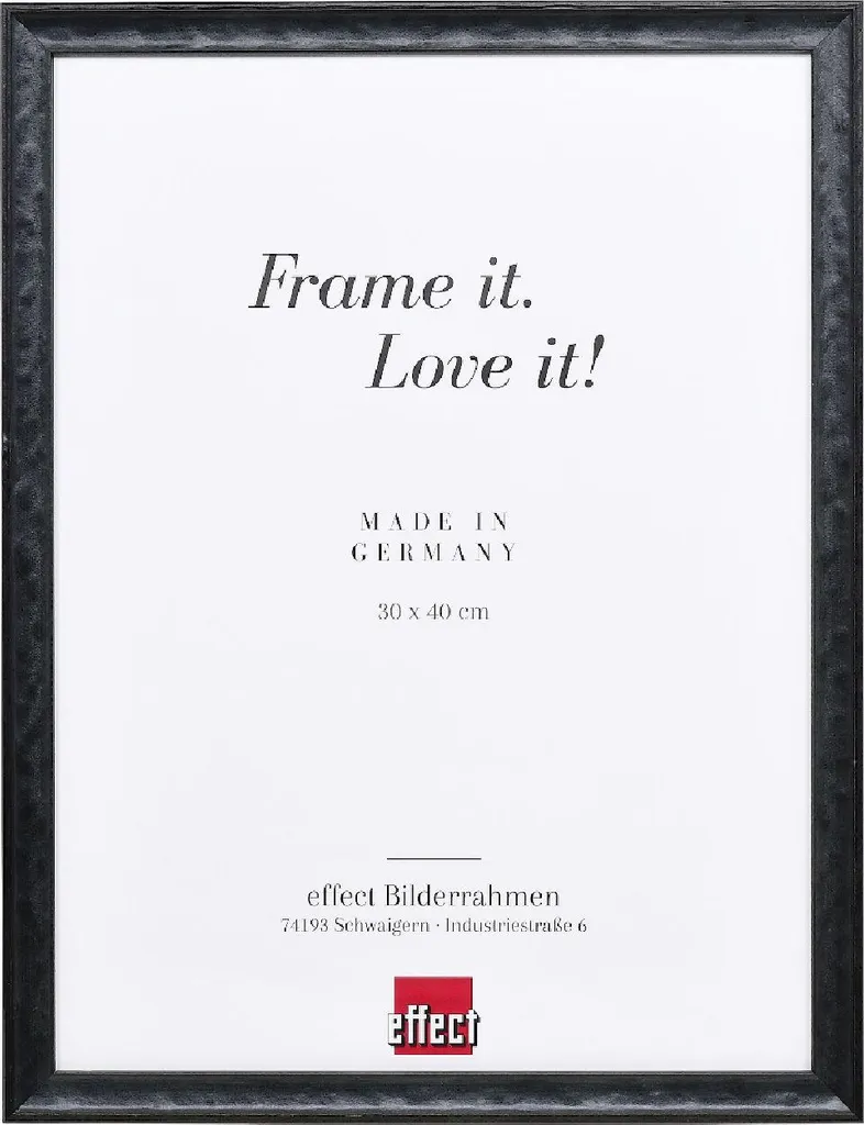 Cornice Portafoto 13x18 Nera in Legno Profilo 2070 - Regalo Ideale