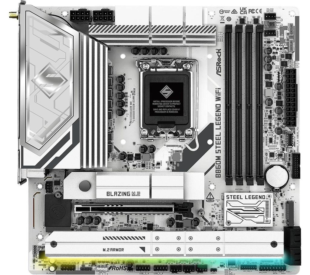 B860M Steel Legend WiFi (weiß) Produktbild 